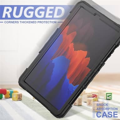 Hybrid cover med skulderrem Samsung Galaxy Tab S7 Plus - Sort