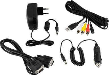 8"" TFT-farveskærm med touchscreen, fjernbetjening, pen, lyd, VGA-/USB