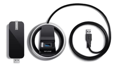 TP-LINK wireless network card, USB 3.0, Dual Band, AC1900, WPS, black
