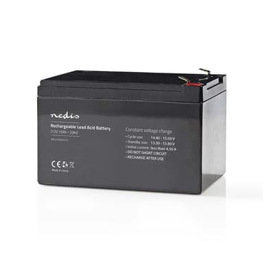 Genopladeligt blybatteri 12V | 15000 mAh | 151 x 98 x 95 mm