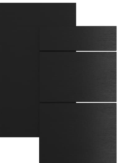 Epoq Edge Black Ash dækplade til køkkenø 233