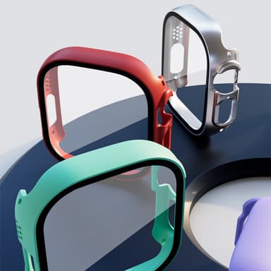 Etui bygget i hærdet glas Sort 49 mm Apple Watch Series 8