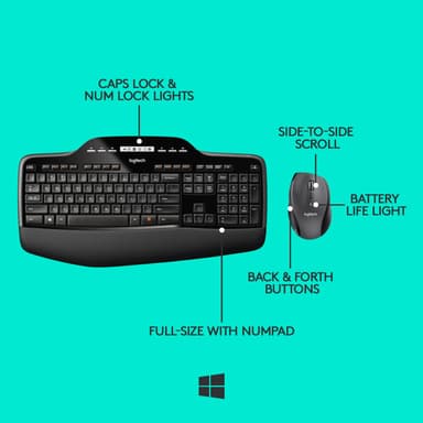 Logitech MK710 tastatur og mus