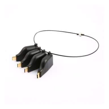 DELTACO Office, USB-C ADAPTER RING, mDP, DP, VGA, HDMI