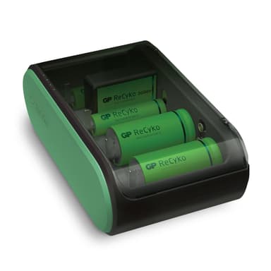 ReCyko Batterioplader Uni USB AA / AAA / C / D / 9V |