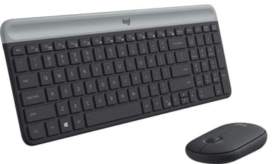 Logitech MK470 Slim Combo mus og tastatur (graphite)