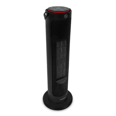 VONROC Elektrisk varmeblæser – Tower ventilator - 2000W - keramisk - ECO  - swing funktion - LED display - Inkl. fjernbetjening - termostat og timer - 20m2