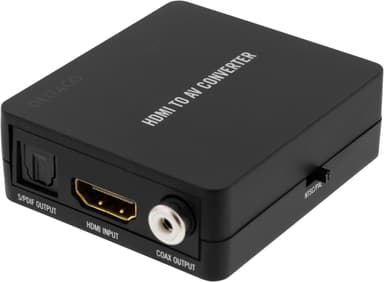 DELTACO Signalkonverter fra HDMI til kompositvideo, sort