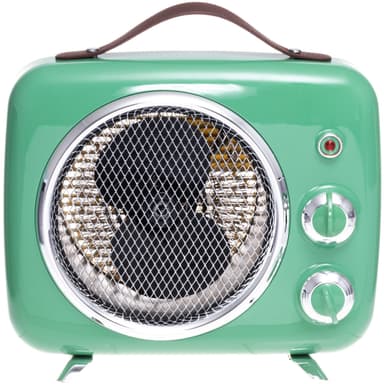 Varmeblæser Retro grøn 2000W