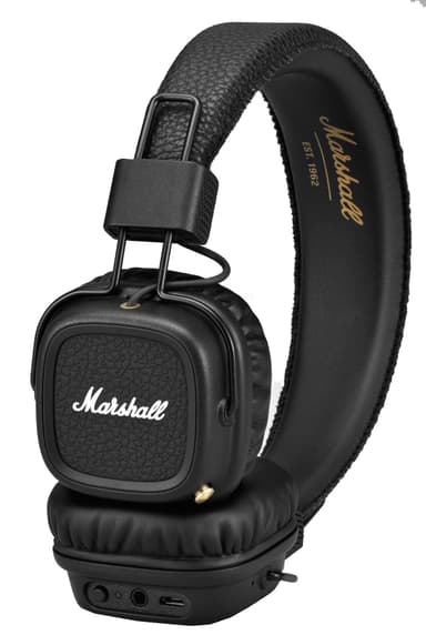 Marshall Major II on-ear trådløse hovedtelefoner - sort
