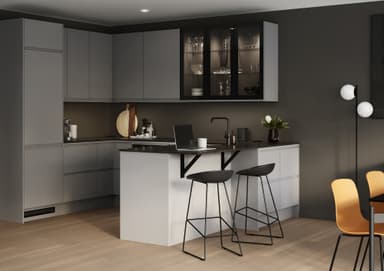 Epoq Integra hjørnefront med 2 skuffer 7x70 (steel grey)