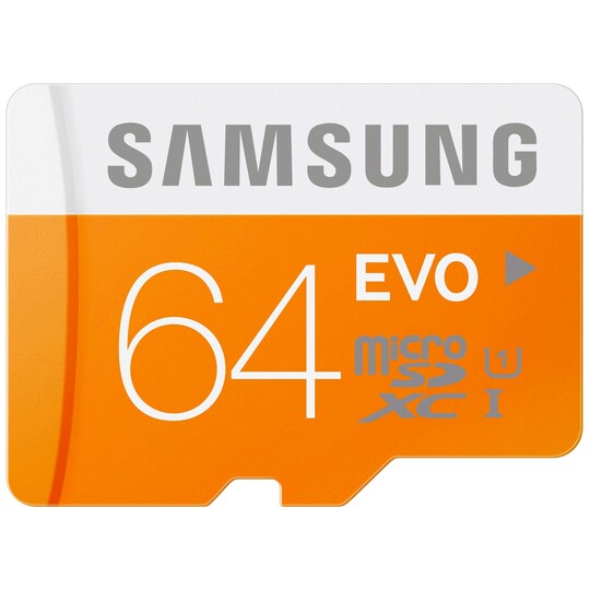 Samsung Micro SDHC EVO hukommelseskort 64 GB + adapter