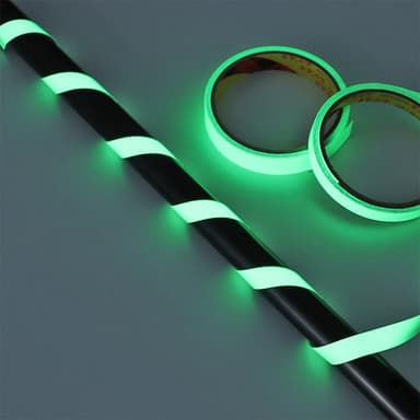 Fluorescerende tape til boligdekorationer Advarsel Grøn 1 cm/3 m