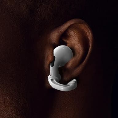 Skridsikre ørekroge til trådløse øretelefoner 1 par Sort Apple Airpods 1/2/Pro2/Pro3