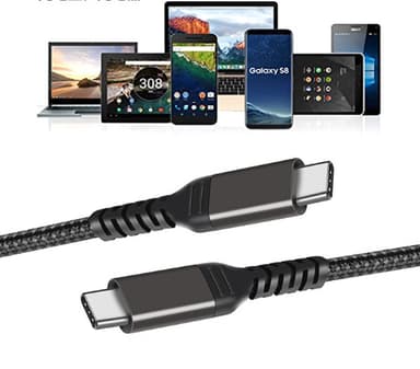 En god ven Mordrin skrot USB-C til USB-C kabel 3A/20V PD60W Sort 2 m | Elgiganten