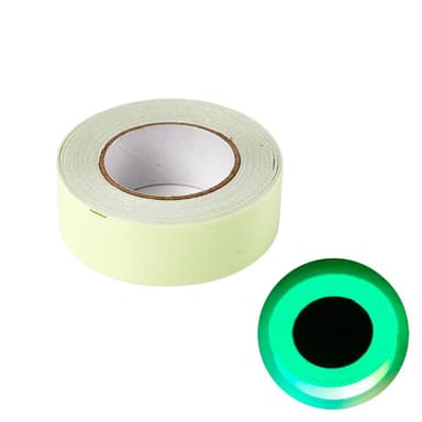 Fluorescerende tape til boligdekorationer Advarsel Grøn 1 cm/3 m