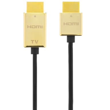 DELTACO PRIME ultratunn HDMI kabel, HDMI High Speed with Ethernet, HDM