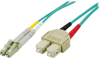 DELTACO fiberkabel, LC - SC, 50/125, OM3, duplex, multimode, 7m