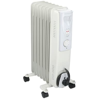 Olieradiator 1500W Hvid