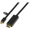 DELTACO mini DisplayPort til HDMI-monitorkabel med lyd, 20-pin