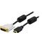 DELTACO HDMI til DVI kabel, 19-pin-DVI- D Single Link, 0,5m, sort/hvid