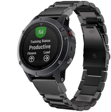 Garmin Forerunner 945 (20 mm) Armbånd rustfrit stål sort