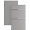 Epoq Integra hjørnefront med 2 skuffer 7x70 (steel grey)