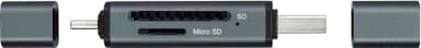 Logik 2-i-1 dobbelt USB-kortlæser