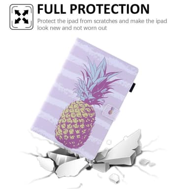 Til iPad 10.9 (2022) Tabletetui Cover Foldbart stativ - Guld Ananas
