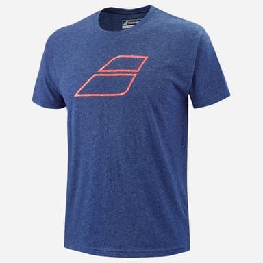 Babolat Exercise Big Flag Tee, Padel og tennis T-shirt herrer Orange/Mørkeblå M