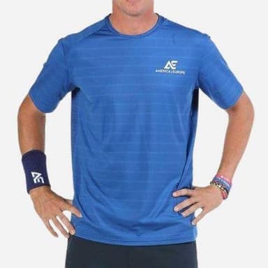 Bullpadel Igara Blå, Padel og tennis T-shirt herrer