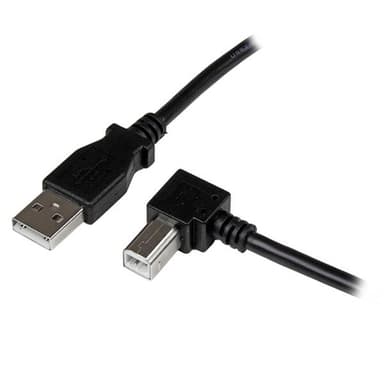 StarTech.com USBAB1MR, 1 m, USB A, USB B, USB 2.0, Hanstik/Hanstik, Sort
