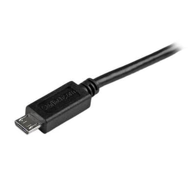 StarTech.com USBAUB1MBK, 1 m, USB A, Micro-USB B, USB 2.0, 480 Mbit/s, Sort