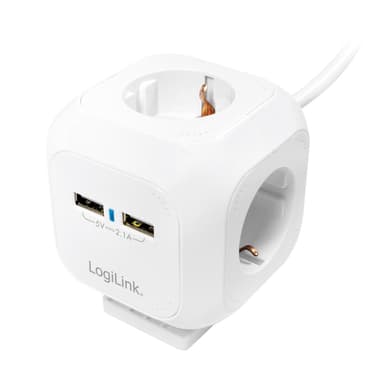 Power Cube stikkontakt med flere grene