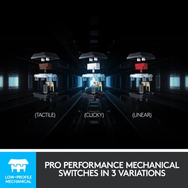 Logitech G915 Lightspeed trådløst gaming tastatur (GL Tactile switch.)