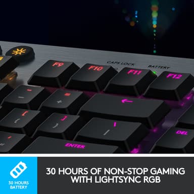 Logitech G915 Lightspeed trådløst gaming tastatur (GL Tactile switch.)