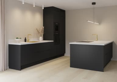 Epoq Pure Matt skuffepanel 60x31 til køkken (sort)
