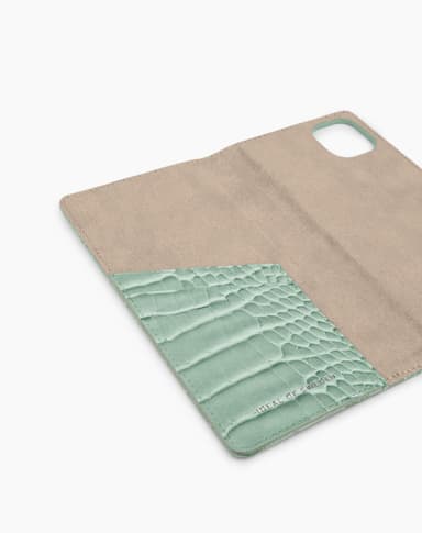 Cora Phone Wallet iPhone 8/7/6/6S/SE Mint Croco