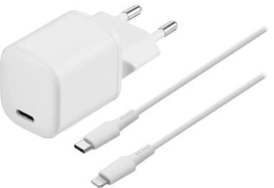 Sandstrøm 20W USB-C-oplader med Lighting-kabel