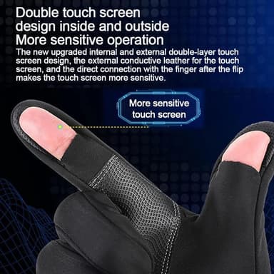 Vinterhandsker Touch Screen 1 par Grå M