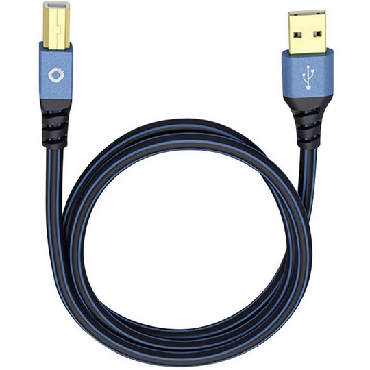 Oehlbach USB-kabel USB 2.0 USB-A-hanstik, USB-B-hanstik