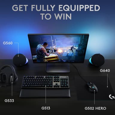 Logitech G513 gaming keyboard (Romer-G linære switches)