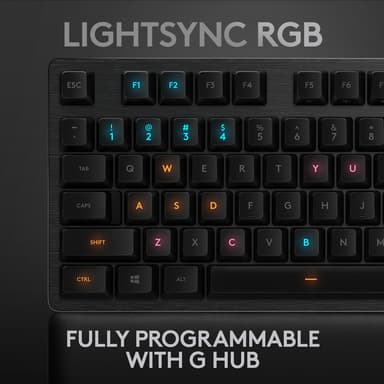 Logitech G513 gaming keyboard (Romer-G linære switches)