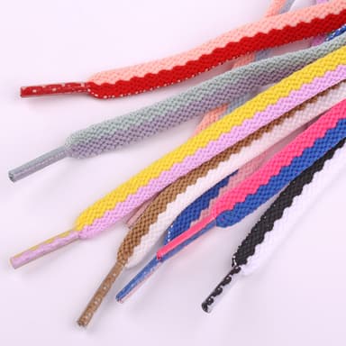 Flade snørebånd 1-par MultiColor 100 cm