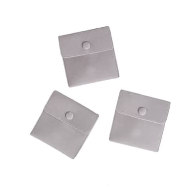 Smykketasker Jewlry Pouches 10-pak Grå 7x7x0.5 cm