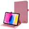 Til iPad 10.9 (2022) Tabletetui, omslagsstofstruktur - lyserød