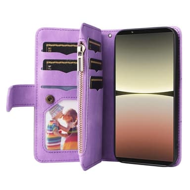 KT Multifunktion Series-5 Til Sony Xperia 5 IV Telefontaske - Lilla