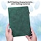 Til iPad 10.9 (2022) Tabletetui Cover Blomsterprægning - Grøn