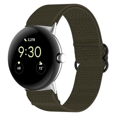Klockarmband Nylon Mørkegrøn Google Pixel Watch