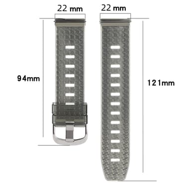 Ur armbånd Gennemsigtig 22 mm Samsung Galaxy Watch 3 (45 mm)
